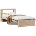 Estructura de cama con cabecero madera maciza pino 90x190 cm