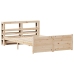 Estructura de cama con cabecero madera maciza pino 120x190 cm