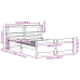 Estructura de cama con cabecero madera maciza pino 120x190 cm