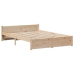 Estructura de cama con cabecero madera maciza pino 120x190 cm