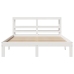 Estructura de cama con cabecero madera pino blanco 120x190 cm