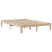 Estructura de cama con cabecero madera maciza pino 140x190 cm