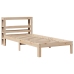 Estructura de cama con cabecero madera maciza de pino 90x200 cm