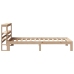 Estructura de cama con cabecero madera maciza de pino 90x200 cm