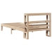 Estructura de cama con cabecero madera maciza de pino 90x200 cm