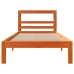 Estructura de cama sin colchón madera de pino marrón 90x200 cm