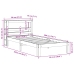 Estructura de cama sin colchón madera de pino marrón 90x200 cm