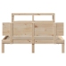 Estructura de cama con cabecero madera maciza pino 120x190 cm