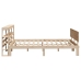 Estructura de cama con cabecero madera maciza pino 120x190 cm