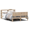 Estructura de cama con cabecero madera maciza pino 120x190 cm