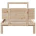 Estructura de cama con cabecero madera maciza pino 100x200 cm