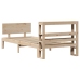Estructura de cama con cabecero madera maciza pino 100x200 cm