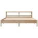 Estructura de cama sin colchón madera maciza de pino 200x200 cm