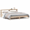 Estructura de cama sin colchón madera maciza de pino 200x200 cm