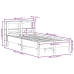 Estructura de cama sin colchón madera maciza de pino 100x200 cm