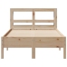 Estructura de cama sin colchón madera maciza de pino 100x200 cm