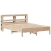 Estructura de cama sin colchón madera maciza de pino 140x190 cm