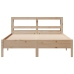 Estructura de cama sin colchón madera maciza de pino 140x190 cm