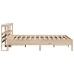 Estructura de cama sin colchón madera maciza de pino 140x190 cm