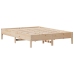 Estructura de cama sin colchón madera maciza de pino 140x190 cm