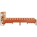 Estructura de cama sin colchón madera maciza marrón 120x190 cm