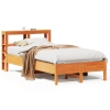 Estructura de cama sin colchón madera maciza marrón 90x190 cm