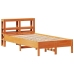 Estructura de cama sin colchón madera maciza marrón 75x190 cm