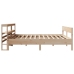 Estructura de cama sin colchón madera maciza de pino 200x200 cm