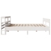 Estructura de cama sin colchón madera maciza blanca 200x200 cm