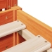 Cama sin colchón madera maciza de pino marrón cera 180x200 cm