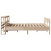 Estructura de cama sin colchón madera de pino maciza 120x200 cm