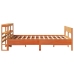 Cama sin colchón madera maciza de pino marrón cera 120x200 cm