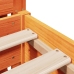 Cama sin colchón madera maciza de pino marrón cera 120x200 cm