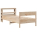 Estructura de cama sin colchón madera maciza de pino 100x200 cm