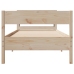 Estructura de cama sin colchón madera maciza de pino 100x200 cm
