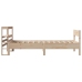 Estructura de cama sin colchón madera maciza de pino 100x200 cm