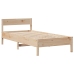 Estructura de cama sin colchón madera maciza de pino 100x200 cm