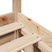 Estructura de cama sin colchón madera maciza de pino 100x200 cm