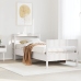 Estructura cama sin colchón madera maciza pino blanca 100x200cm