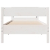 Estructura cama sin colchón madera maciza pino blanca 100x200cm