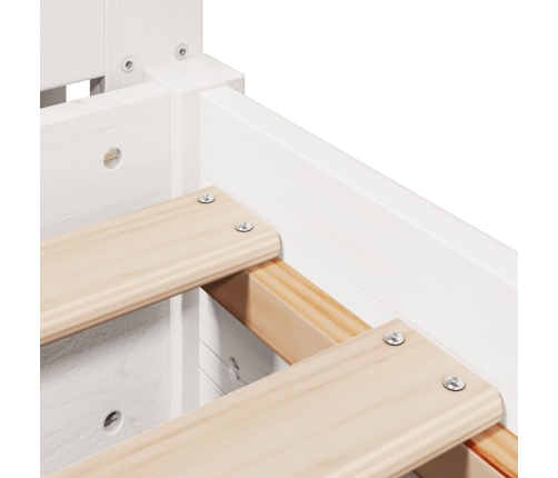 Estructura cama sin colchón madera maciza pino blanca 100x200cm
