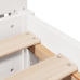 Estructura cama sin colchón madera maciza pino blanca 100x200cm