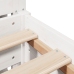 Estructura de cama sin colchón madera de pino blanca 140x190 cm
