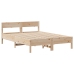 Estructura de cama sin colchón madera maciza de pino 120x190 cm