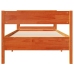 Estructura de cama sin colchón madera maciza marrón 90x190 cm