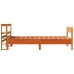 Estructura de cama sin colchón madera maciza marrón 90x190 cm