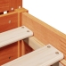Estructura de cama sin colchón madera maciza marrón 90x190 cm
