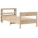 Estructura de cama sin colchón madera maciza pino 75x190 cm