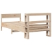 Estructura de cama sin colchón madera maciza pino 75x190 cm