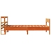 Estructura de cama sin colchón madera maciza marrón 75x190 cm